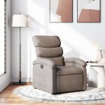 Vidaxl fauteuil inclinable chaise de relaxation avec dossier si�ge avec repose - pied fauteuil tv de ...