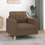 Vidaxl fauteuil marron 60 cm tissu fauteuil fauteuil de baignoire fauteuil club canap� canap� confortable ...