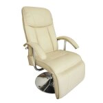 Vidaxl fauteuil massage Électrique cuir artificiel crème fauteuil relaxation 240065 Vidaxl fauteuil massage Électrique cuir artificiel crème fauteuil relaxation 240065