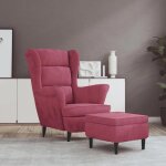 Vidaxl fauteuil à oreilles avec tabouret chaise de relaxation siège de salon meuble de salle de séjour ... Vidaxl fauteuil à oreilles avec tabouret chaise de relaxation siège de salon meuble de salle de séjour ...