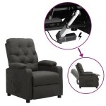 Vidaxl fauteuil releveur inclinable electrique meuble de salon dossier et repose - pied rglables salle ...