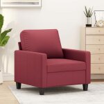 Vidaxl fauteuil si�ge avec coussin chaise avec dossier et accoudoirs rembourr�s meuble de salon salle ...