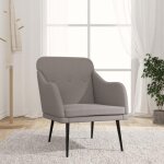 Vidaxl fauteuil taupe 63x76x80 cm tissu fauteuil relax fauteuil de salon chaise de chambre � coucher ...
