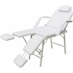 Vidaxl fauteuil pour traitement facial similicuir 185x78x76 cm blanc
