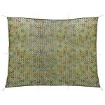 Vidaxl filet de camouflage avec sac de rangement 2x4 m vert