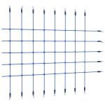 Filet descalade - vidaxl - 200x150 cm - bleu - enfants - mixte