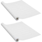 Vidaxl films autoadhsifs pour portes 2 pcs bois blanc 210x90 cm pvc
