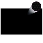 B�che solaire � bulles flottant pour piscine 8x5m noir rectangulaire 90341