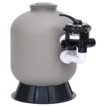 Vidaxl filtre  sable pour piscine avec vanne  6 voies gris