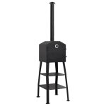 Four  pizza - vidaxl - charbon de bois - 2 pierres rfractaires - temprature max 1300 ? - 1200 watt ...