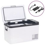Vidaxl glacire avec poigne et adaptateur rfrigrateur de voiture glacire lectrique randonne pique ...