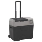 Vidaxl glacire avec roue et poigne noir et gris 30 l polypropylne glacire lectrique rfrigrateur ...