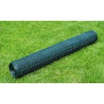 Vidaxl grillage � poule avec rev�tement en pvc 25x1 m vert cl�ture barri�re cl�tures barri�res 140414 ...