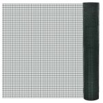 Vidaxl grillage acier galvanis et revtement en pvc 25 x 1 m vert clture barrire cltures barrires ...