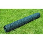 Vidaxl grillage � poule avec rev�tement en pvc 25x05 m vert cl�ture barri�re cl�tures barri�res 140407 ...
