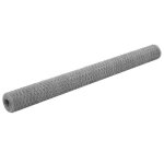 Vidaxl grillage acier galvanis� 25x15 m hexagonal argent� cl�ture de jardin 143325