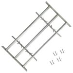 Vidaxl grille rglable de scurit de fentres et 3 barres 700 - 1050 mm