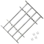 Vidaxl grille rglable de scurit de fentres et 4 barres 1000 - 1500mm
