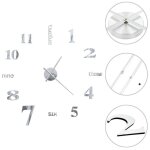 Vidaxl horloge murale 3d d�coration maison salon bureau chambre int�rieure 50636