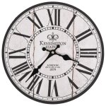 Vidaxl horloge murale vintage d�coration montre de salon pendule de mur mdf 30 cm blanc et noir 50626 ...