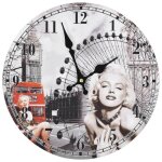 Vidaxl horloge murale vintage pendule murale dcoration de chambre  coucher cuisine bureau salon maison ...