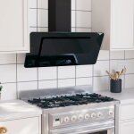 Vidaxl hotte murale hotte aspirante hotte de cuisine extracteur  ventilateur intrieur 90 cm acier inoxydable ...