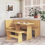 Vidaxl banc dangle si�ge avec dossier meuble � manger de salon salle de s�jour int�rieur maison bois ...
