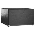 Vidaxl housse de salon de jardin 8 ?illets 132x132x80 cm carr 319289