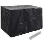 Vidaxl housse de salon de jardin 8 ?illets 140 x 70 x 90 cm