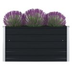 Vidaxl jardini�re bac � plante pot � fleurs bac � fleurs l�gumes herbes v�randa jardin patio ext�rieur ...