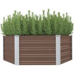 Vidaxl jardinire surleve pot  fleurs cache - pot pot  plante bac  plante vranda jardin balcon ...