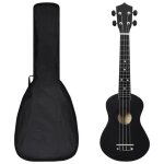 Vidaxl jeu de ukul�l� soprano avec sac pour enfants noir 23
