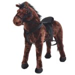 Vidaxl jouet en peluche cheval marron foncé xxl 91327 Vidaxl jouet en peluche cheval marron foncé xxl 91327