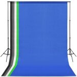 Vidaxl kit de studio avec 5 toiles de fond colorées et cadre réglable Vidaxl kit de studio avec 5 toiles de fond colorées et cadre réglable