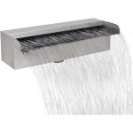 Vidaxl lame deau rectangulaire pour piscine bassin jardin acier inoxydable 30cm 41665