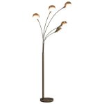 Vidaxl lampadaire lampe sur pied lampe de sol lampe  arc lumire eclairage salon chambre  coucher maison ...