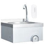 Vidaxl lavabo de lavage des mains avec robinet et distributeur de savon lave - mains vasque � poser cuisine ...