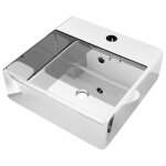 Vidaxl lavabo avec trop - plein lave - mains vasque � poser vasque � monter salle de bain int�rieur salle ...