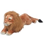 Jouet en peluche - vidaxl - lion xxl - marron - 138 x 39 cm - pour enfants � partir de 3 ans
