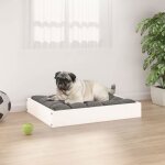 Vidaxl lit pour chien blanc 615x49x9 cm bois de pin solide820852
