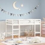 Vidaxl lit mezzanine enfants chelle lit surlev pour enfants meuble avec rangement chambre moderne ...