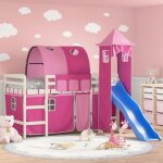 Vidaxl lit mezzanine enfants avec tour lit surlev pour enfants avec chelle meuble de rangement chambre ...