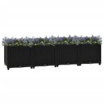 Vidaxl lit sur�lev� jardini�re bac � fleurs pot de plantes lit de plantation jardin balcon terrasse ext�rieur ...