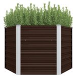 Vidaxl lit sur�lev� pot � fleurs jardini�re pot � plante bac � plante v�randa jardin balcon patio terrasse ...