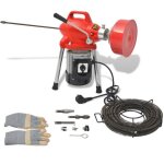 Vidaxl machine de nettoyage tuyaux 250w 125 m x 16 mm 45 m x 95 mm