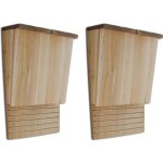 Vidaxl maison pou chauve - souris 22 x 12 x 34 cm ensemble de 2 Vidaxl maison pou chauve - souris 22 x 12 x 34 cm ensemble de 2