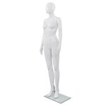 Mannequin femme - vidaxl - corps complet - base en verre - 175 cm - finition brillante