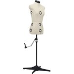 Vidaxl mannequin de robe ajustable pour femme crme s taille 33 - 40