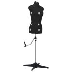 Vidaxl mannequin de robe ajustable pour femme noir s taille 33 - 40