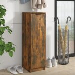 Vidaxl meuble � chaussures ch�ne fum� 30x35x100 cm bois ding�nierie 817105